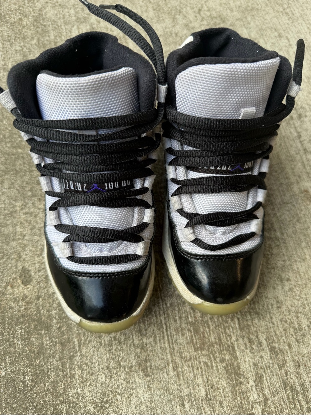 Jordan High-Top Sneakers in Black, White 12C